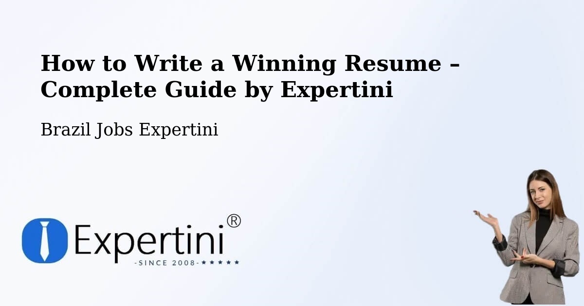 Resume Writing Guide for Job Seekers – Curvelo - Curvelo, Brazil Jobs Expertini